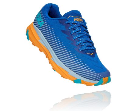 Hoka One One Torrent 2 Moški Trail Tekaški Čevlji Modra / Oranžna SI-980547C